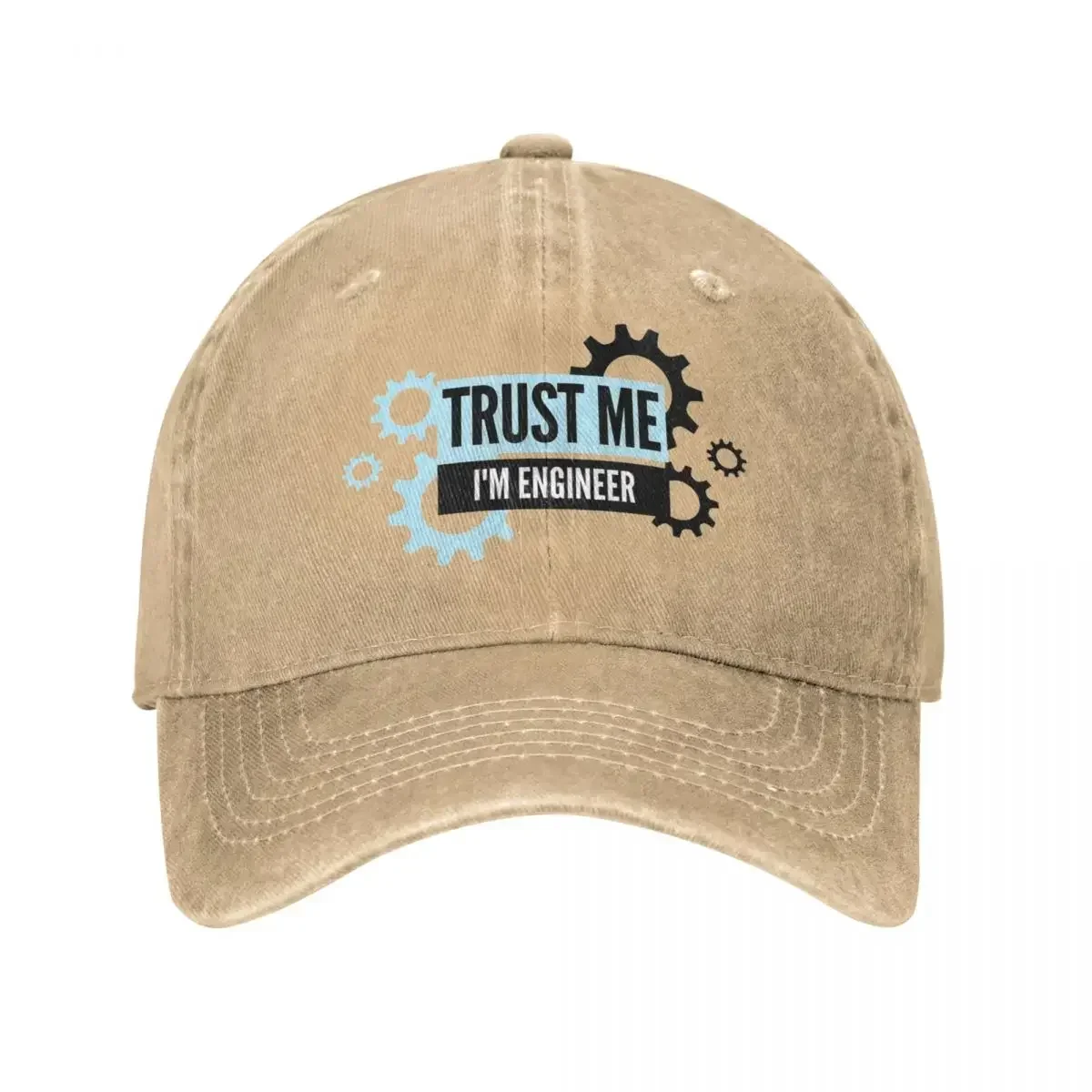 

Trust Me I'm An Engineer Baseball Caps for Men Distressed Denim Washed Snapback Hat Science Mechanical Unstructured Caps Hat