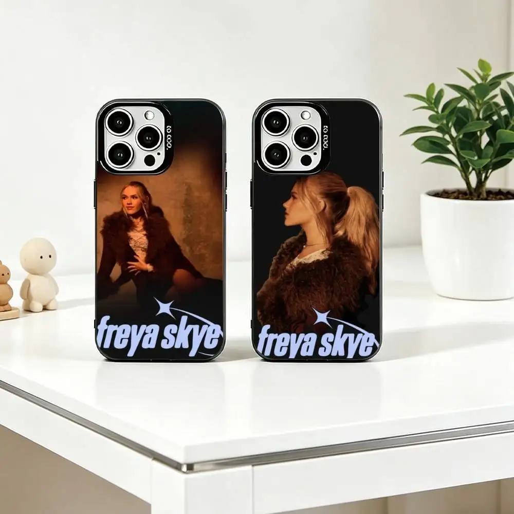 

S-Singer F-Freya S-Skye Phone Case For iPhone 17,16,15,14,13,12,11 Plus,Pro Max,XS,Colorful Silver Phone case Funda Cover