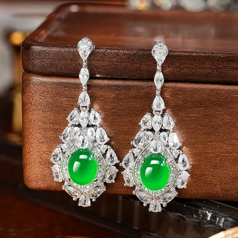 Boucles d'oreilles en perles effet glace, pour femme, résistantes au froid, style doux et tendance, modèles polyvalents, cadeaux