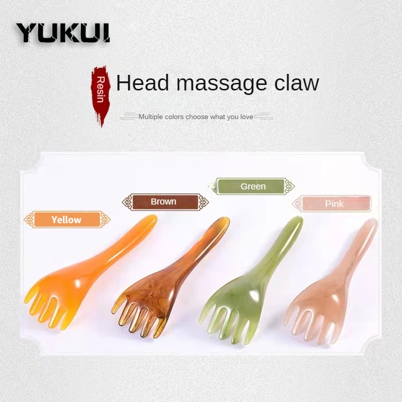 Five-claw Head Massager Scalp Gua Sha Stick For Body Neck Leg  Visage Massage Meridian Comb Acupuncture Point Press Massage Tool