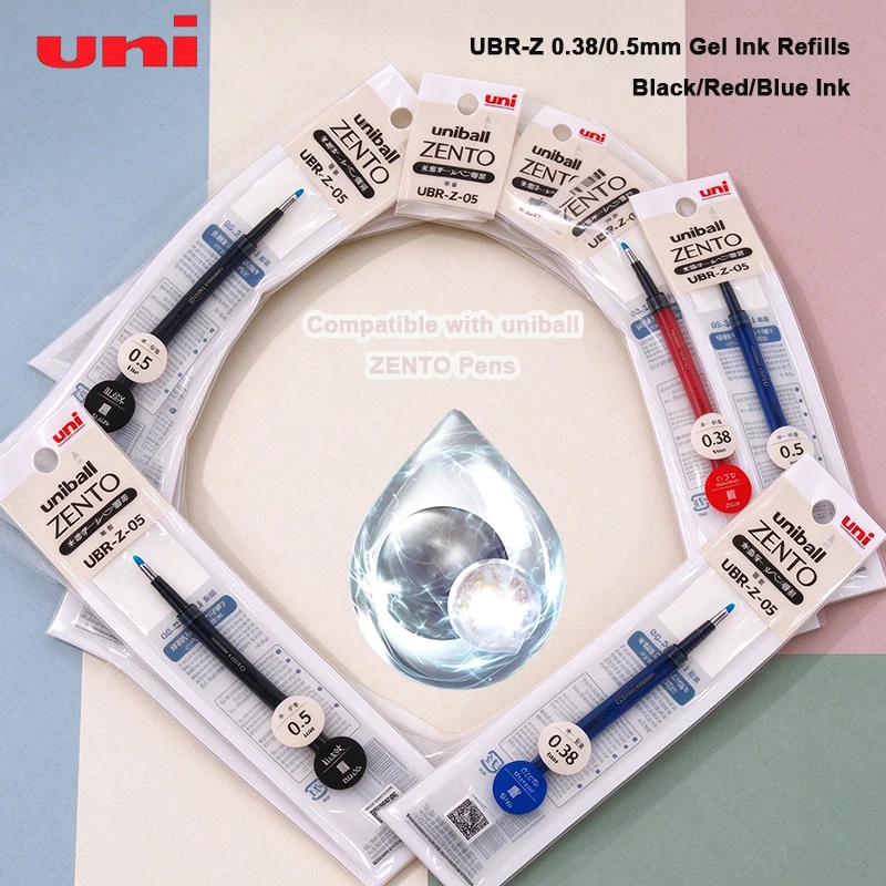 Uni-ball UBR-Z Gel Ink Refill ZENTO Easy Storage Waterproof Light-resistant NO-Smudge Office Journaling Daily Writing Stationery