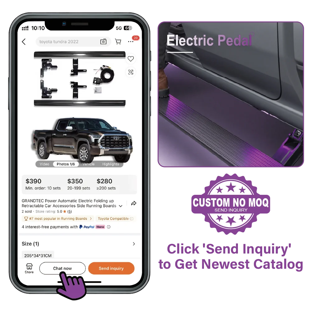 Fast Shipping Automatic Electric Pedal Accessory Side Step Power Running Boards for Audi Q7 Aluminum Accessory OEM Model Number