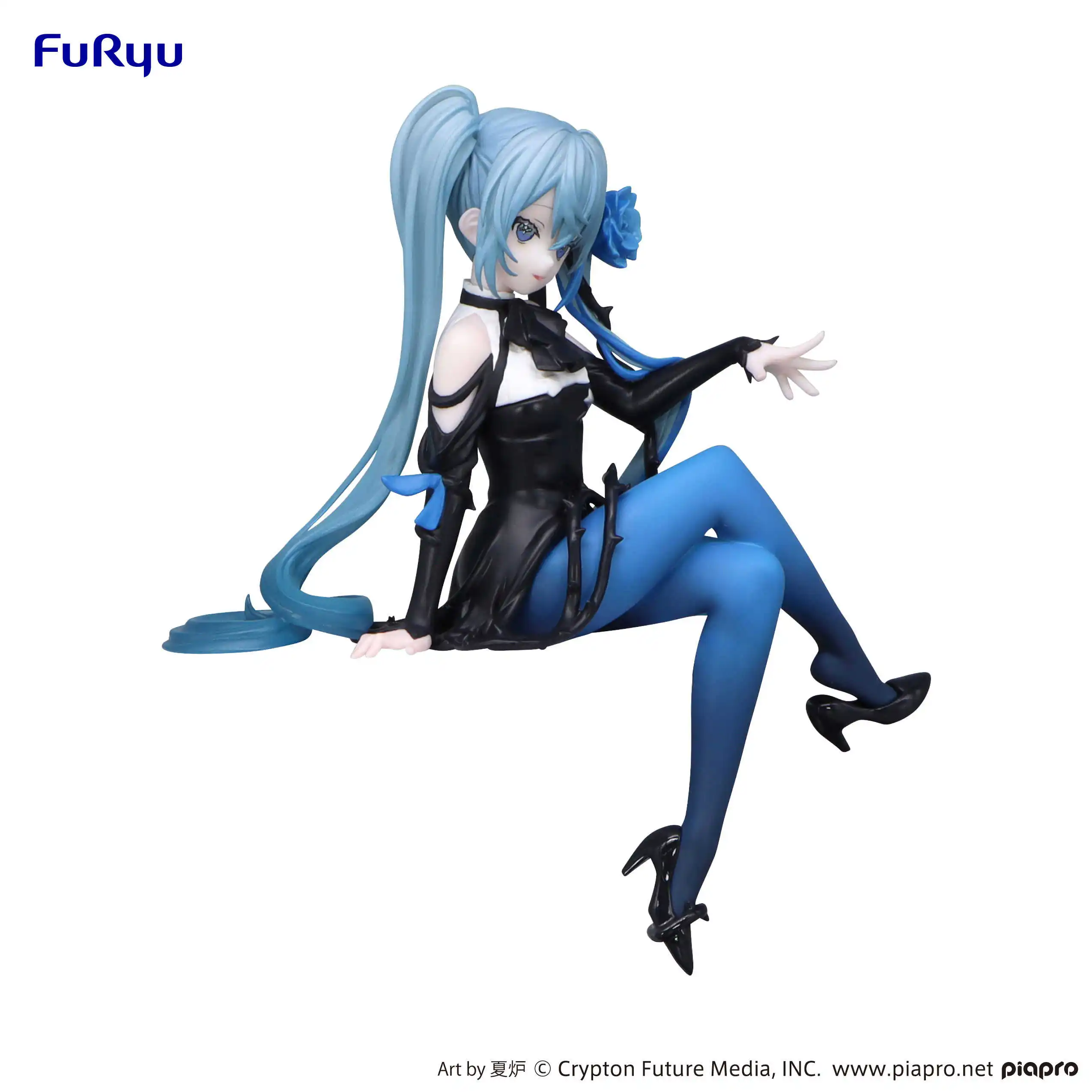 Original Furyu Vocaloid Hatsune Miku Blue Rose Fairy Pvc Anime Figure Action Figures Model Figurines Gk Decorative Ornaments Toy