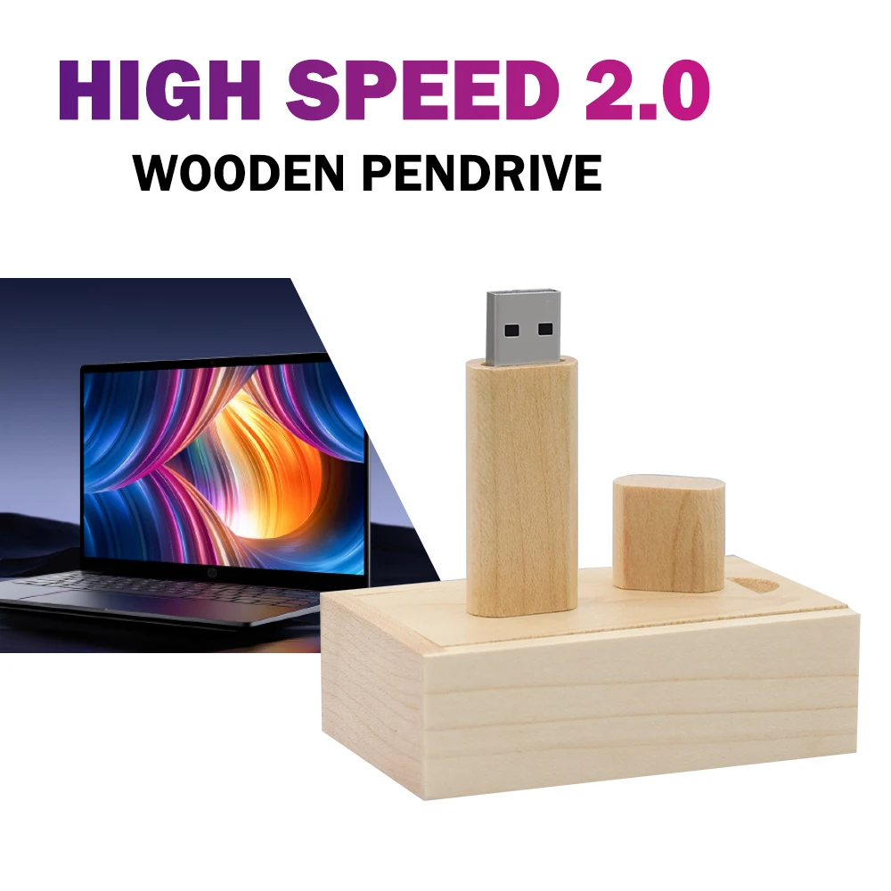 10 ชิ้น/ล็อตปรับแต่งโลโก้ไม้ฟรีไดรฟ์ปากกา USB 4GB 8GB USB 2.0 Stick 16GB 32GB แฟลชไดรฟ์ประณีตไม้การถ่ายภาพของขวัญ