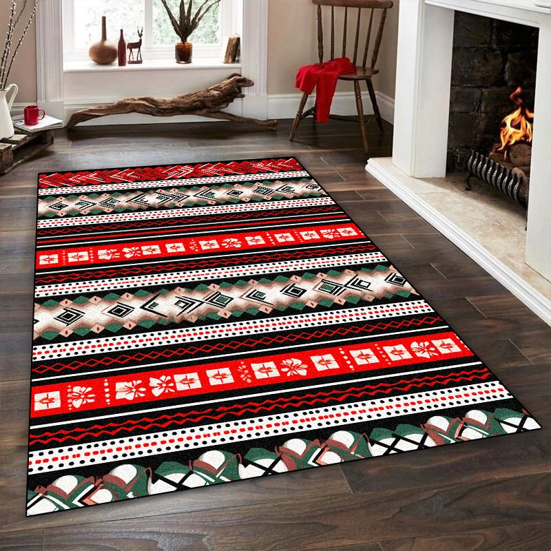 Bohemia Turkish Series red Carpet Rug for Home Living Room Bedroom Persia Sofa Doormat Decor kid Area Rug Non-slip Floor Mat