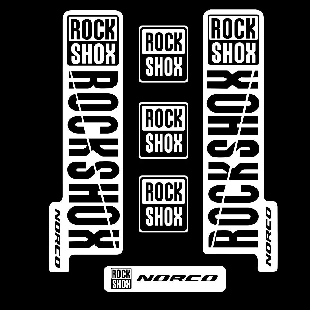 for ROCK SHOX  Norco FORK Stickers Decals Mountain Bike Down Hill MTB