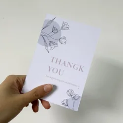 100x145mm 100pcs,special paper, store order thank you card, gift decoration and jewelry business thank you card