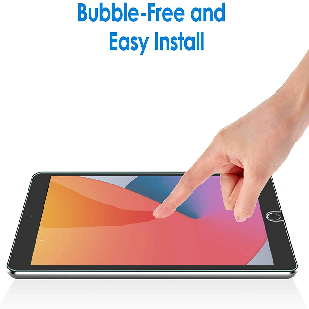 2Pcs Tablet Tempered Glass for IPad 9th Generation 10.2 Inch 2021 Screen Protector 9H Ultra-clear Protection Film for ipad 9