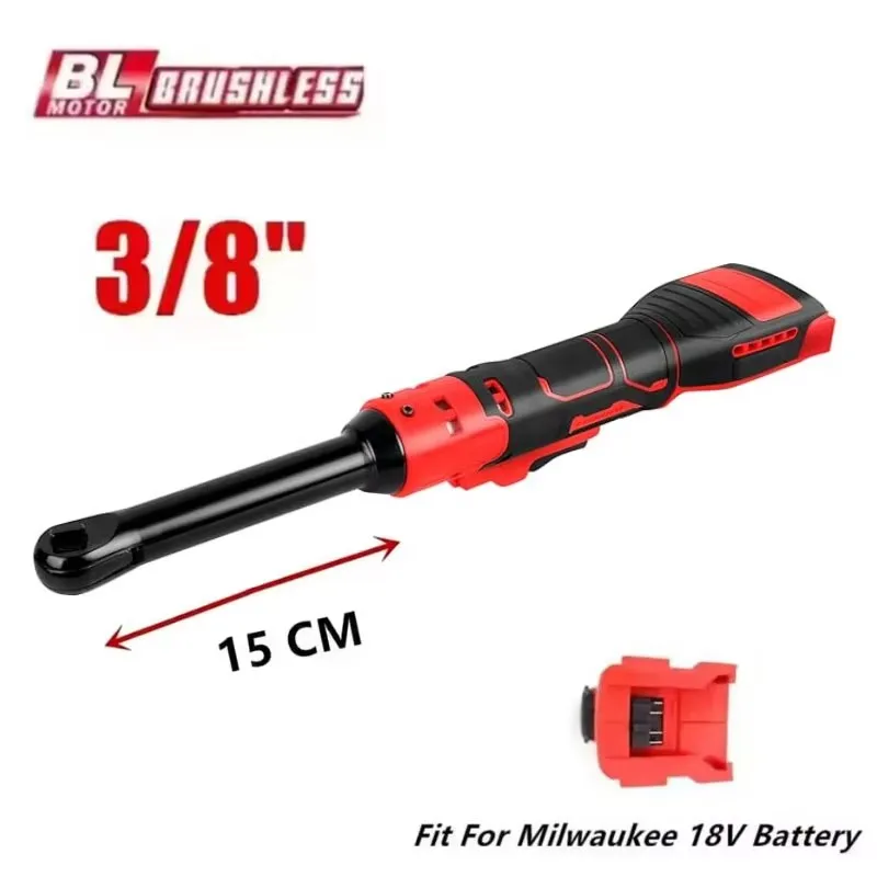 For Milwaukee 18V Battery Electric Ratchet Wrench 3/8