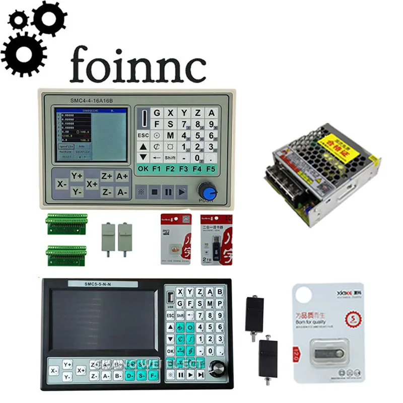 Smc4 Smc5 4/5 Axis Offline Cnc Controller Engraving Engraving Machine Control System Smc4-4-16a16b Smc5-5-n-n With 75w24vdc