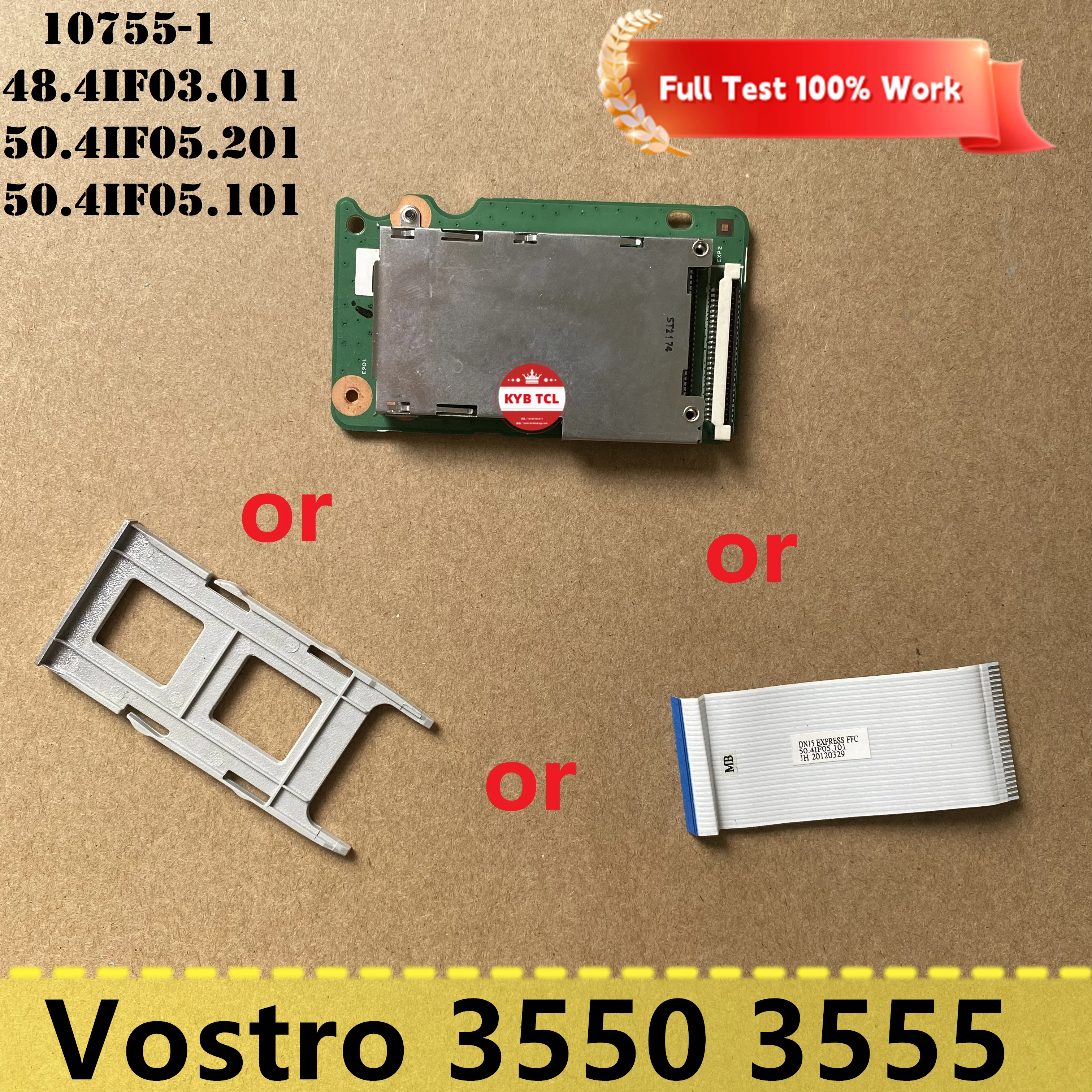 For Dell Vostro 3550 3555 Laptop Express Card Reader Board Or Cable 10755-1 48.4IF03.011 50.4IF05.201 50.4IF05.101