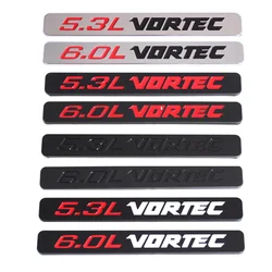 Badges emblème VORTEC pour Yukon Tahoe Sierra Silverado 1500 2500 3500 4500HD, rouge/noir Chrome/noir rouge blanc 5.3L/6.0L 2 pièces