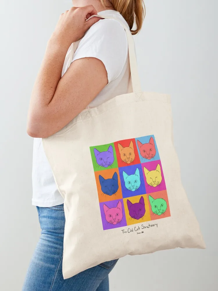 Colorful Cats Tote Bag tote bags men Woman shopper bag canvas bags
