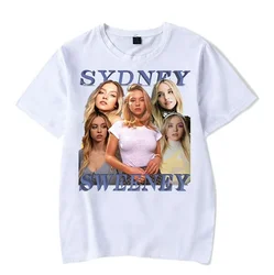 Sydney Sweeney Tee New Merch T-shirts Cosplay Women Men Fashion Casual Crewneck Short Sleeve Clothing Streetwear T-shirt Gift