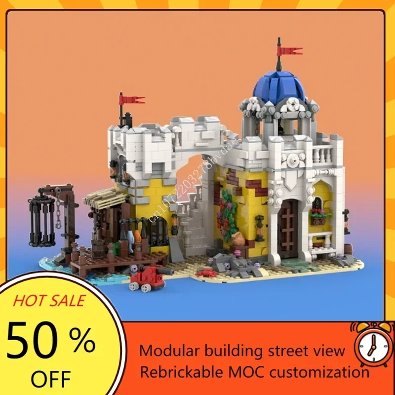 

1994PCS MOC Medieval Pirates Castle Imperial Brig Model Building Blocks Technology Bricks DIY Creative Assembly Toys Kids Gifts