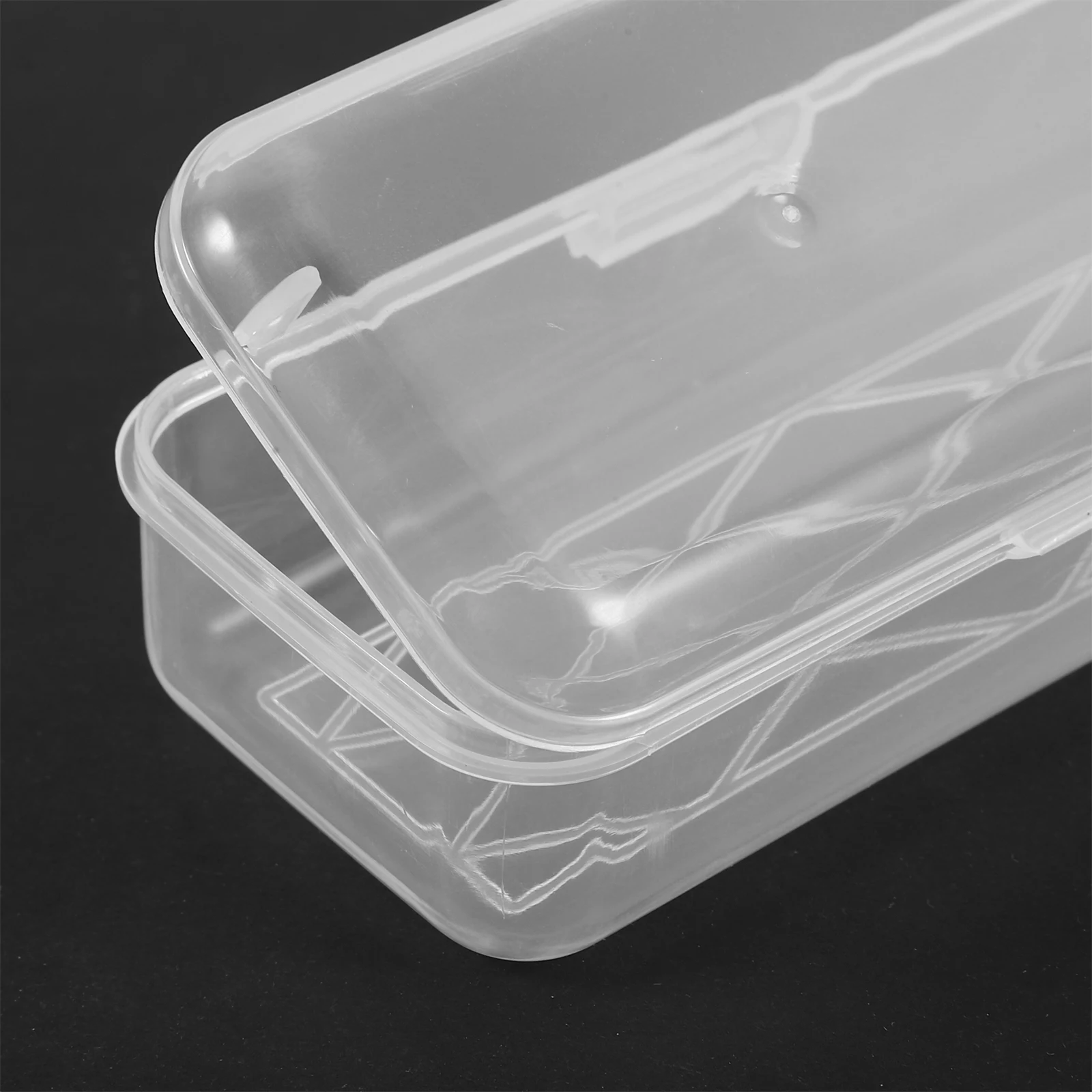 

2pcs Paintbrush Clear Transparent Pen Cases Empty Pencil Case Stationery Storage Box Gift Packing Box Pen Storage Container