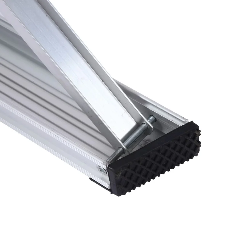 Deliladder المضادة للانزلاق دواسة الألومنيوم المحمولة الإطار سلم عصا قابلة للشحن ارتفاع Telesteps تمديد سلالم سلم قابل للطي #6