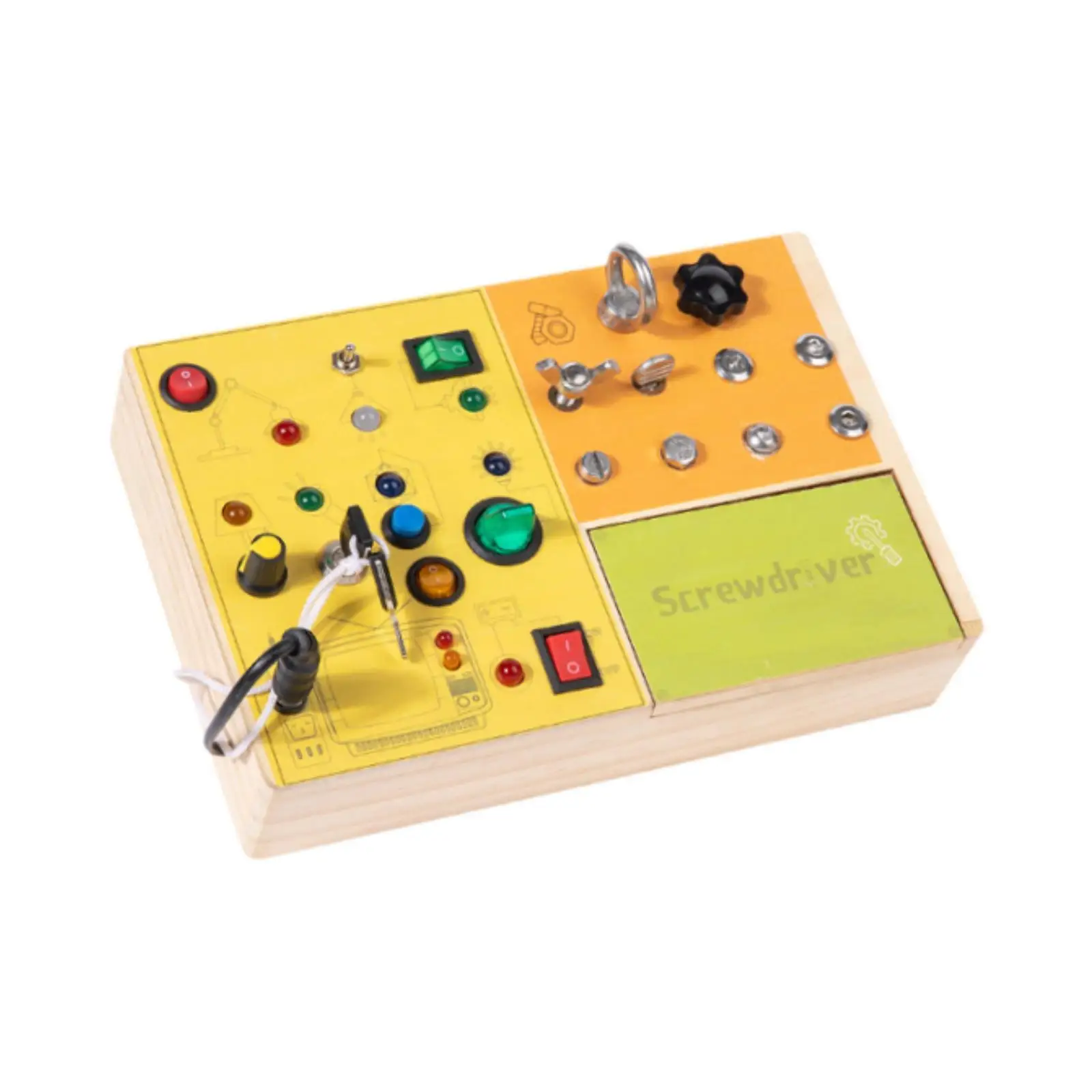 

Switch Busy Board Sensory Board for Travel Fine Motor Skills Teaching Aids Activity Toy Early Education for Kids Birthday Gifts