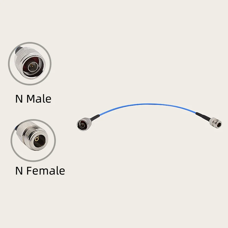 N Male to N Female Test Line 18GHZ High Frequency SS402 Stable Phase Cable