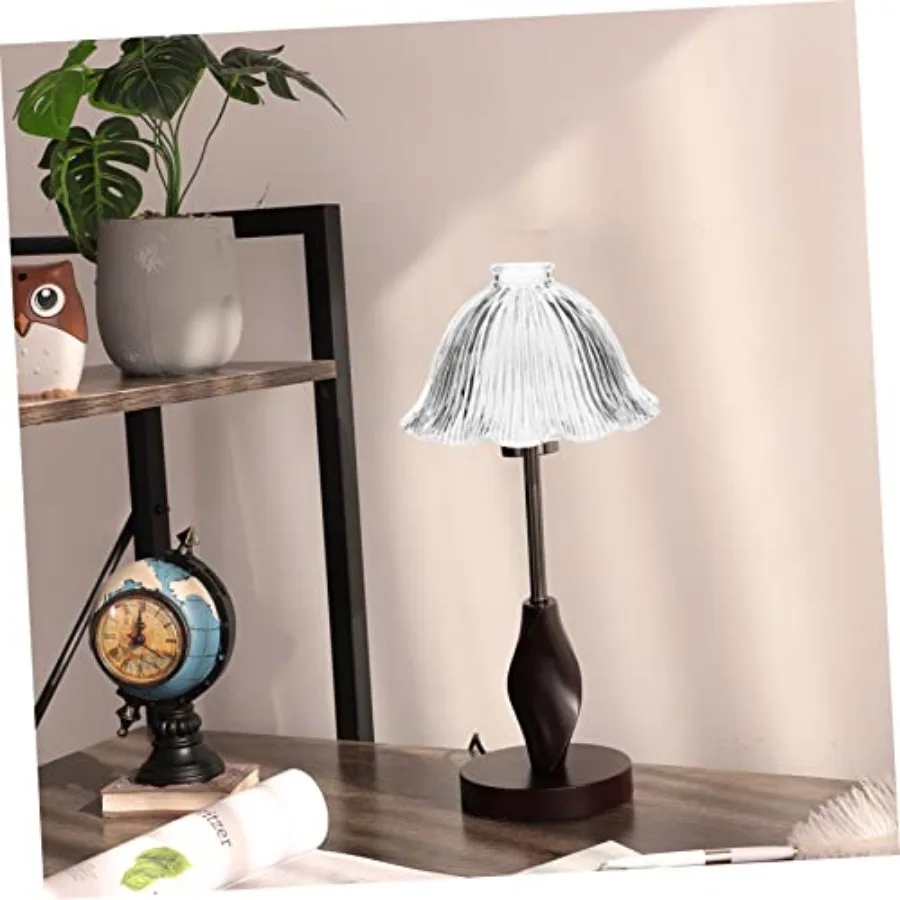 Vintage Glass Lamp Shade 8.85X5.90 Inch Pendant Light Cover Decorative Wall Sconce Fixture Soft Light Diffuser Easy Installatio