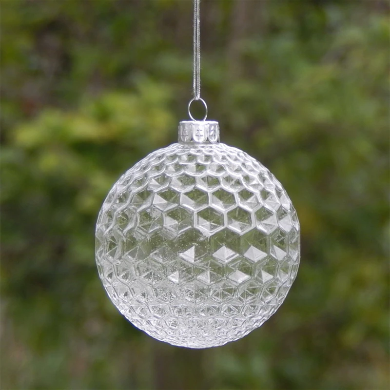 送料無料8ピース-パック直径-10センチメートル透明ガラス玉家の装飾装飾手作りフェスティバルライブ小道具グローブ