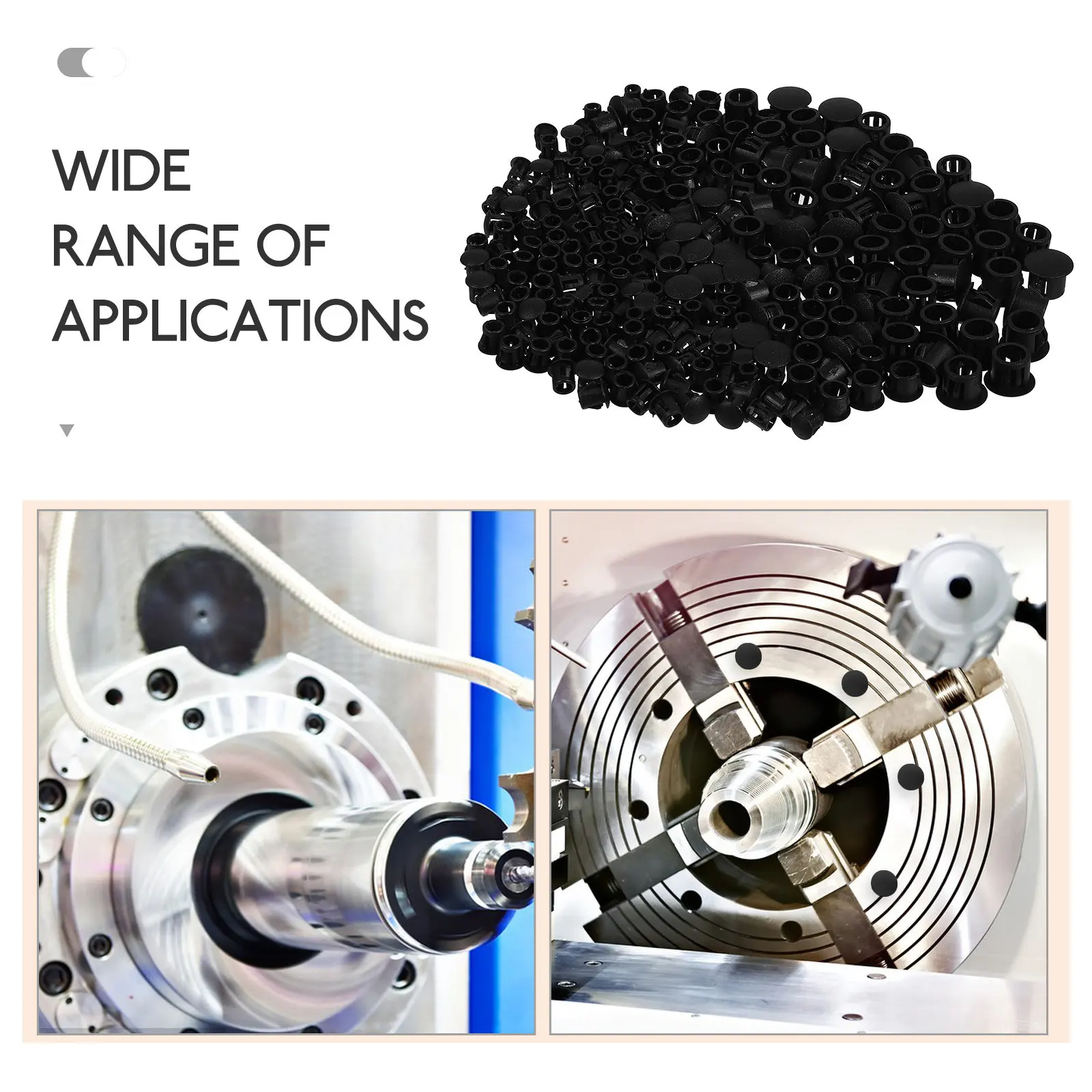 200Pcs Plastic Hole Plugs Assorted Sizes for Furniture Screw Holes Cabinet Chair Leg Caps End Covers Professional Finish Hole view 4
