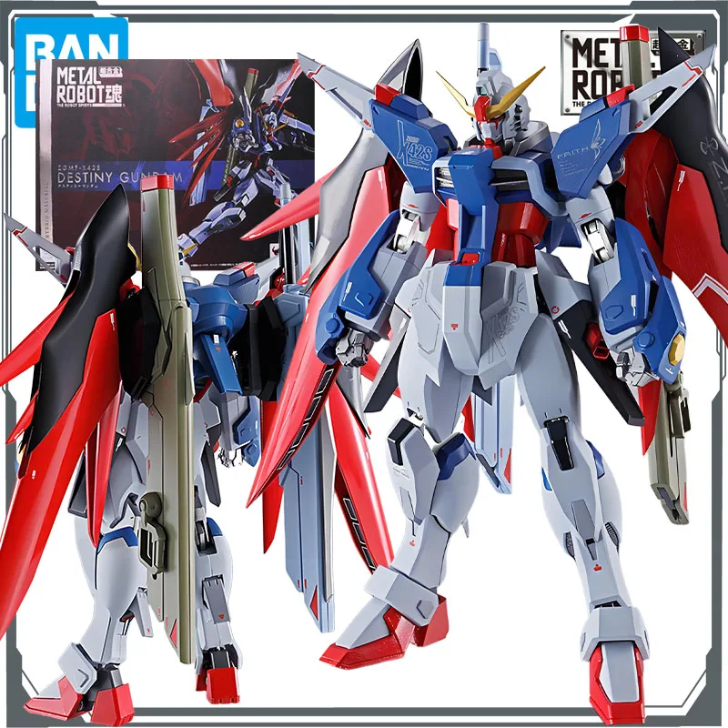 

Bandai Original Mobile Gundam METAL ROBOT ZGMF - X42S DESTINY GUNDAM Anime Action Figures Toys for Boys Gift Model Ornaments