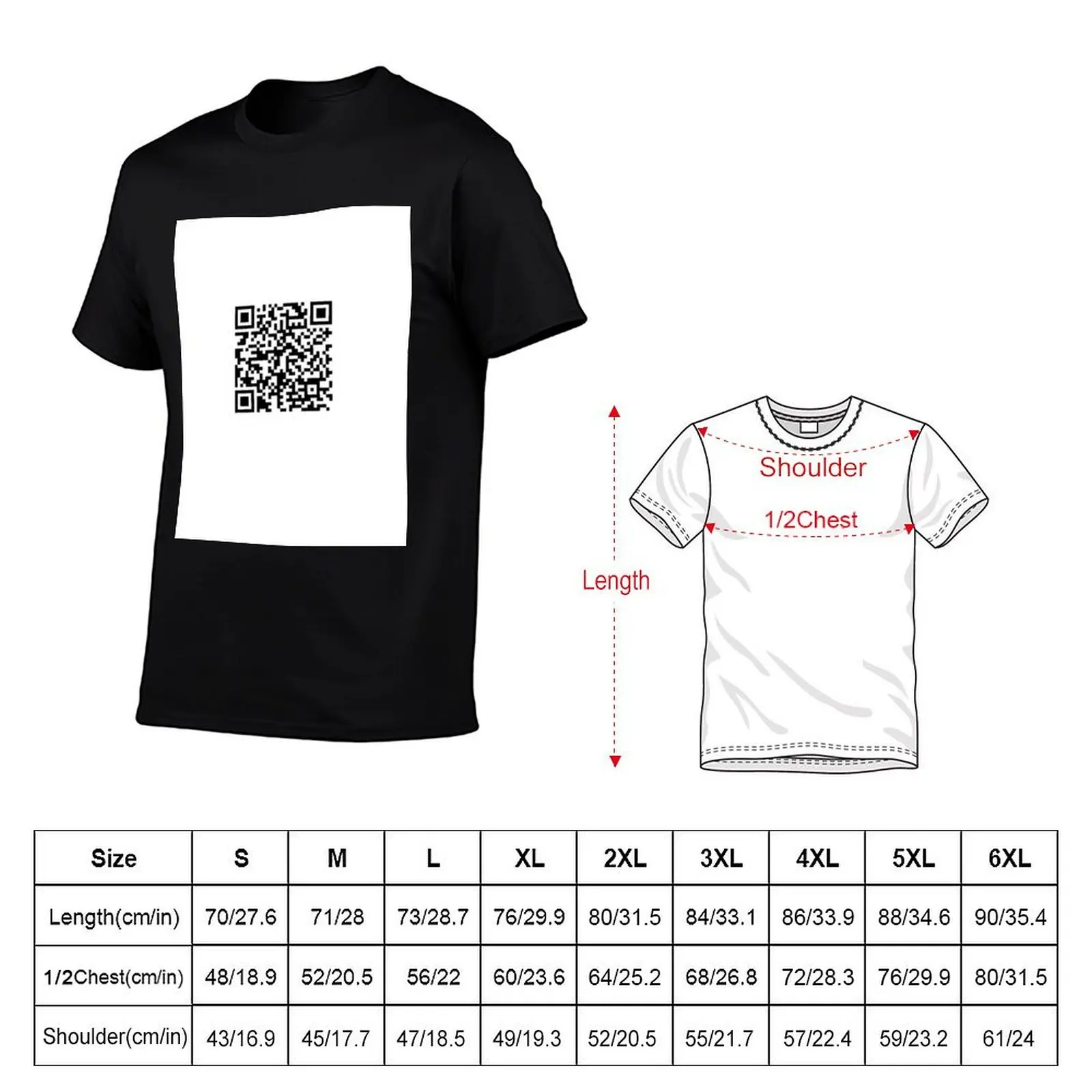 Barry Wood QR Code LOL T-Shirt Basic Solid Tee for Daily Use view 2