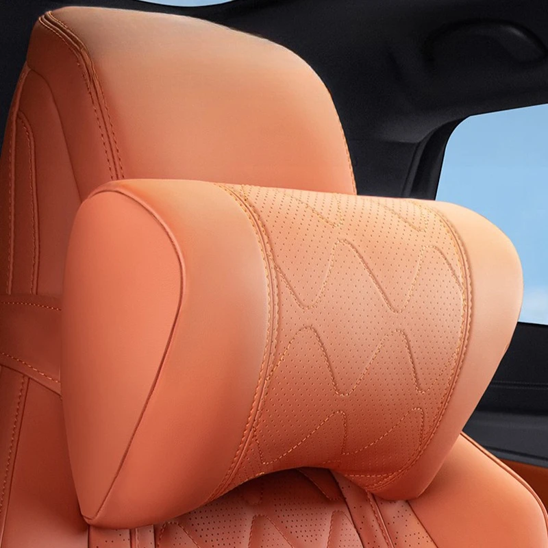 

For BYD Sea Lion 07 EV 2024 2025 Neck Pillow Neck Protection Cushion Leather Lumbar Support Waist Pillow Interior Accessories