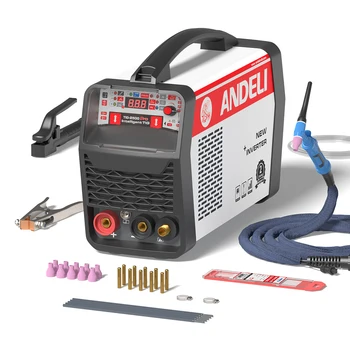 ANDELI-Machine à souder TIG 5 en 1, soudeur à froid à l'argon 110/220V, pour salle de bain, T/MMA/Clean/Pulse/Cold Welding IGBT Digital Inverter