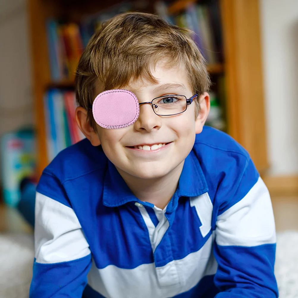 

9 Pairs Kids Amblyopia Eye Patches Children Goggles Portable Blindfold Pink Supply Lightweight Non Woven Training