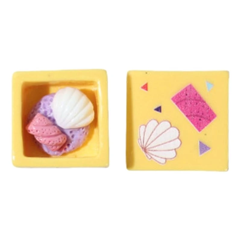 F68B Telefon Back Shell Hülle DIY Dekoration 3D Cake Box Model Ornament für Telefonabdeckung