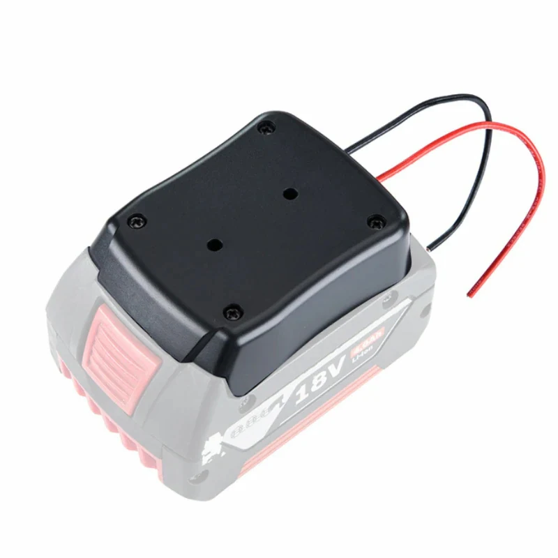 Nowy adapter baterii do zasilacza Bosch 18V z akumulatorami litowymi, z przewodami 14 AWG, złączki, akcesoria narzędziowe.