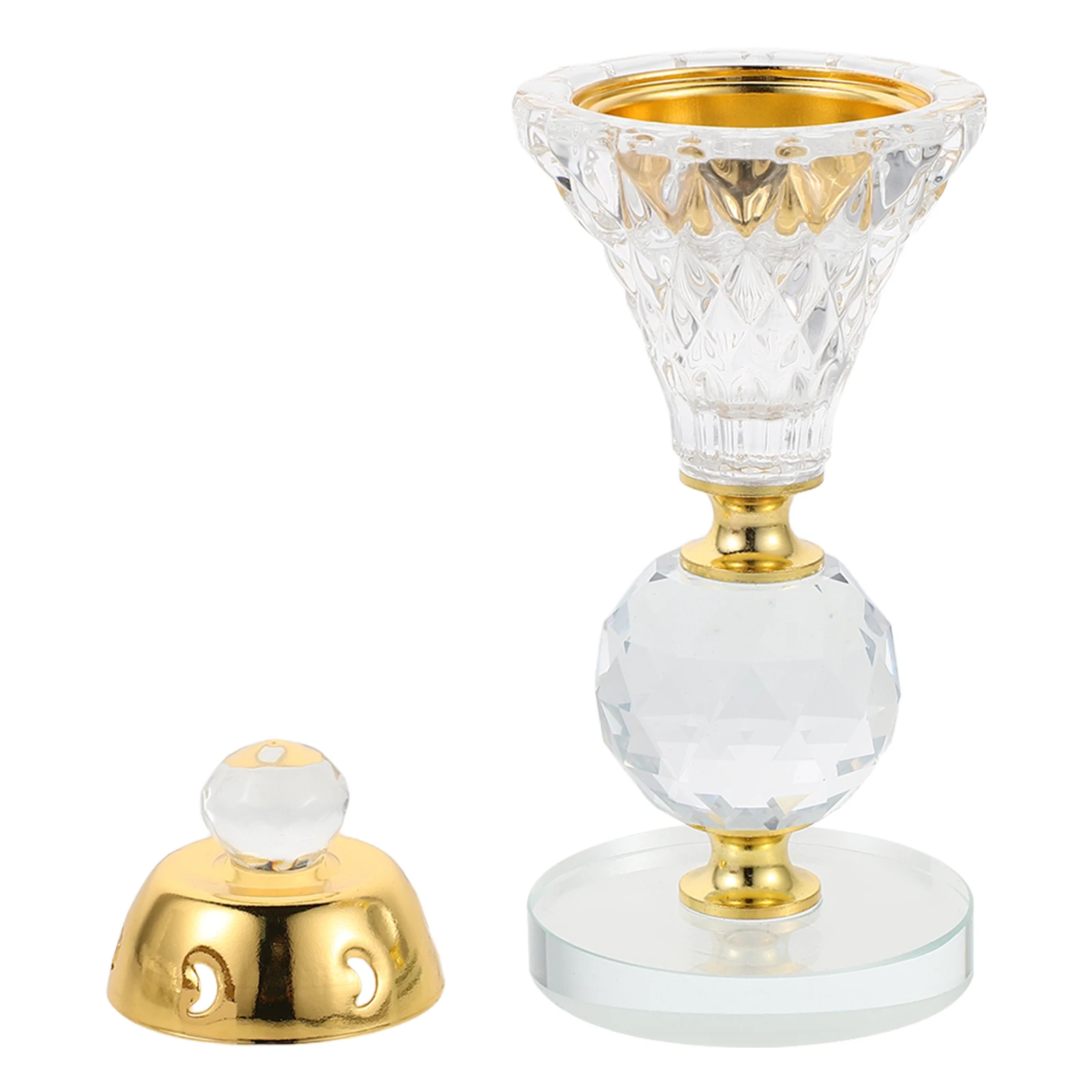 الشرق الأوسط نمط كريستال زجاج مبخرة شفافة العود لوبان الروائح بخور الموقد مكتب ديكور اليوغا #4