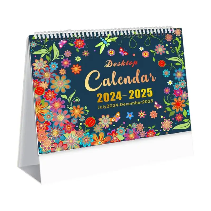 

Desk Calendar From July 2024-2025 Monthly English Version Planning Reminder Calendar With Countdown Desktop Calendar For