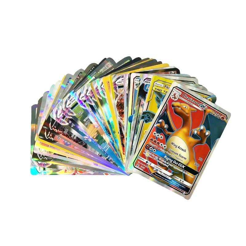 15*21CM Pokemon Cards English GX VMax Oversized Card Charizard Pikachu Rare Collection Battle Trainer Children Birthday Gifts