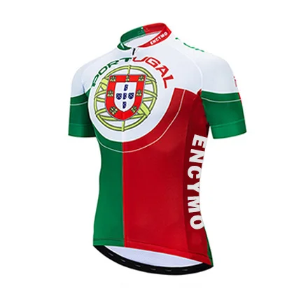 New Team Portugal Cycling Jersey Customized Road Mountain Race Top Reflective