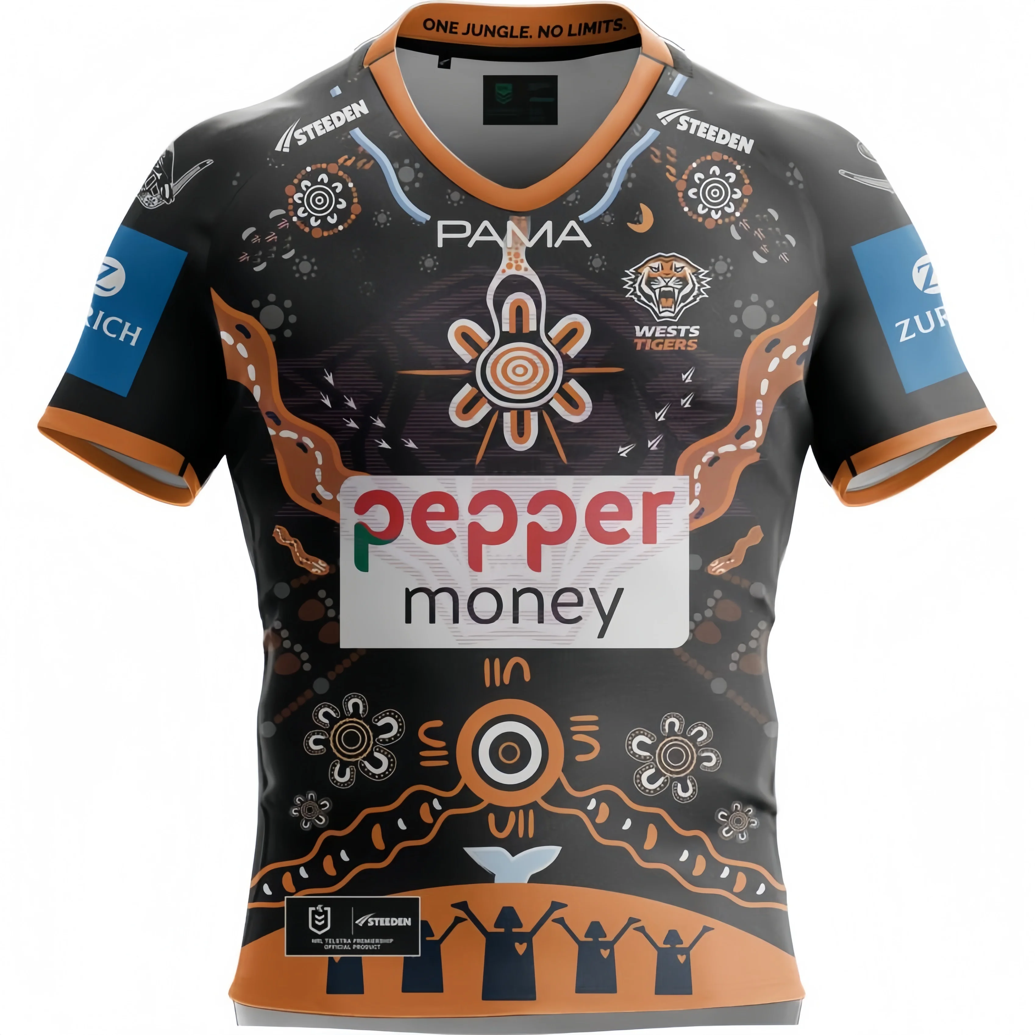 WESTS Wests Tigers 2005 NRL RETRO JERSEY (طباعة رقم الاسم المخصص)-جودة عالية