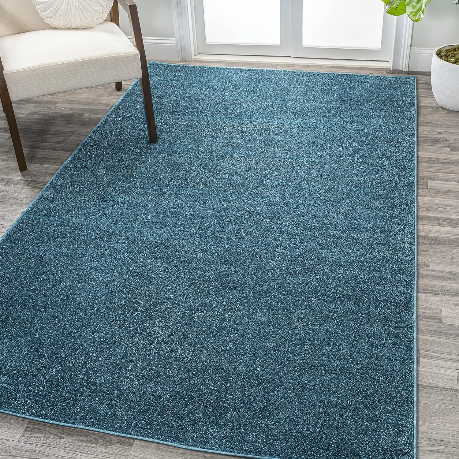 

Solid Low-Pile Indoor Area Rug, Coastal, living room decoration rugs for bedroom tapete de pelucia para quarto