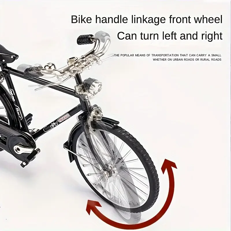 Simulation Retro 28 Metal Die-cast Bicycle Model Creative DIY Home Decoration 1:10 Decoration Adult Fun Toy Decoration Crafts