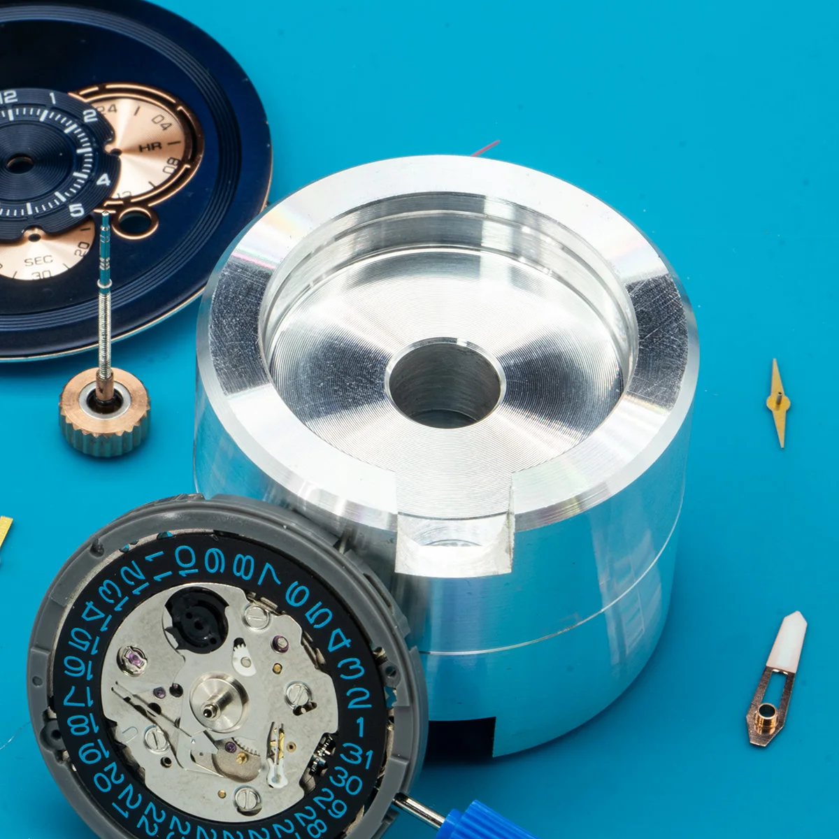 Orologio Movimento Staffa di Supporto per Nh35 Nh36 7s26 7s36 8215 8200 Eta2824 4r35 36 Skx007 Mod Base Fermo Strumento di Montaggio di Riparazione