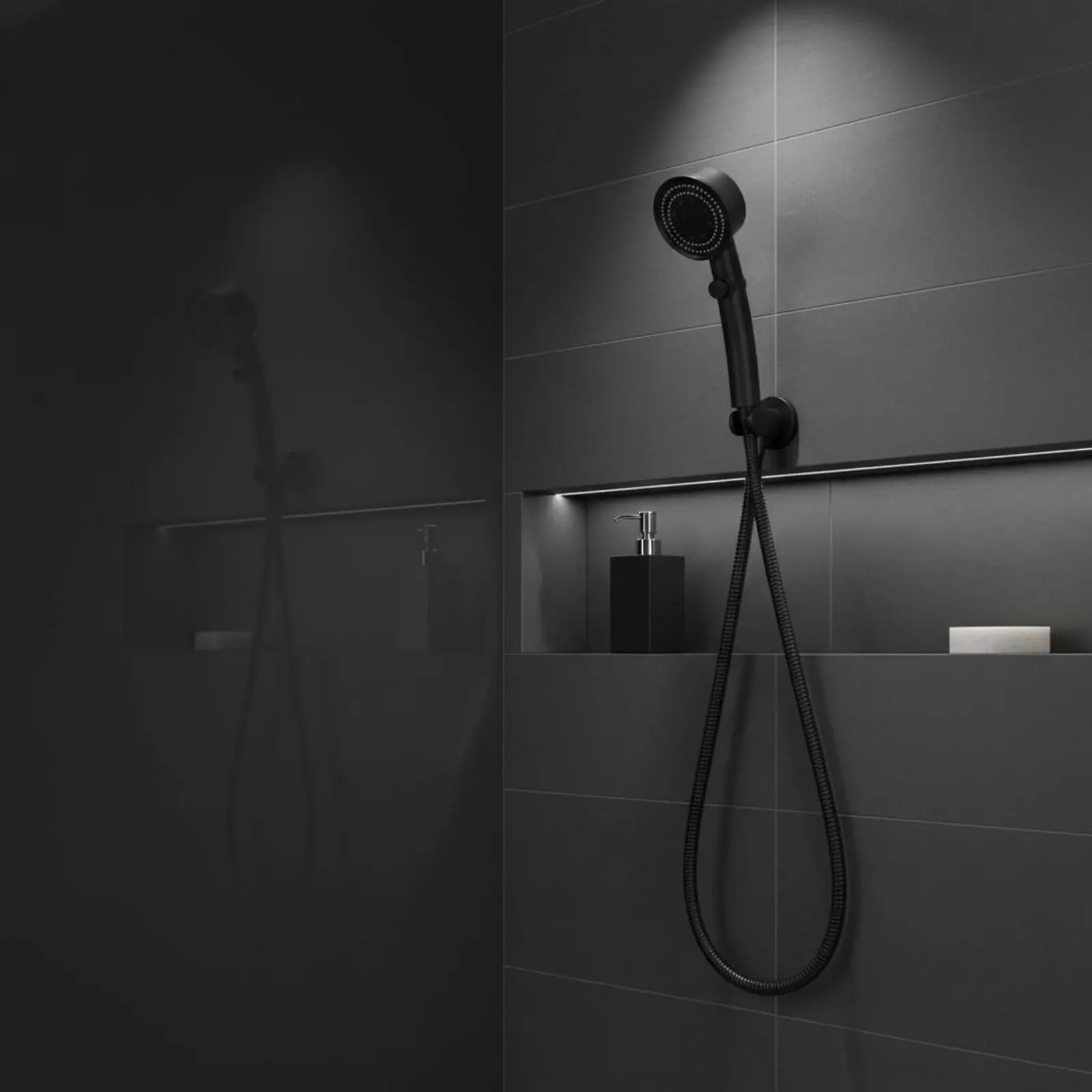 

Handheld Shower Head Single-Press Stop Button Propeller Shower Head Bathroom Fixture Multi-Function Spray Plumbing Accessory