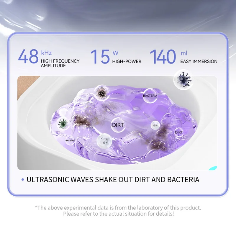 Portable Ultrasonic Cleaning Machine Orthodontic Invisible Braces Retainer Denture Cleaner Jewelry Cleaning Artifact Household