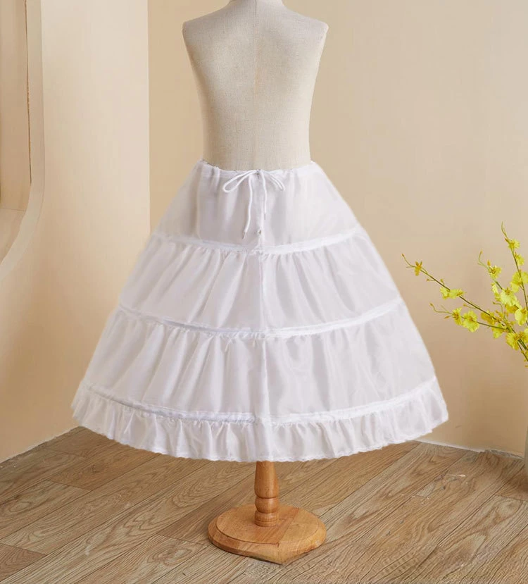 Lolita-vestido de princesa con diseño de hueso de pescado para niños, traje de novia ajustable, falda interior hinchada a juego de verano