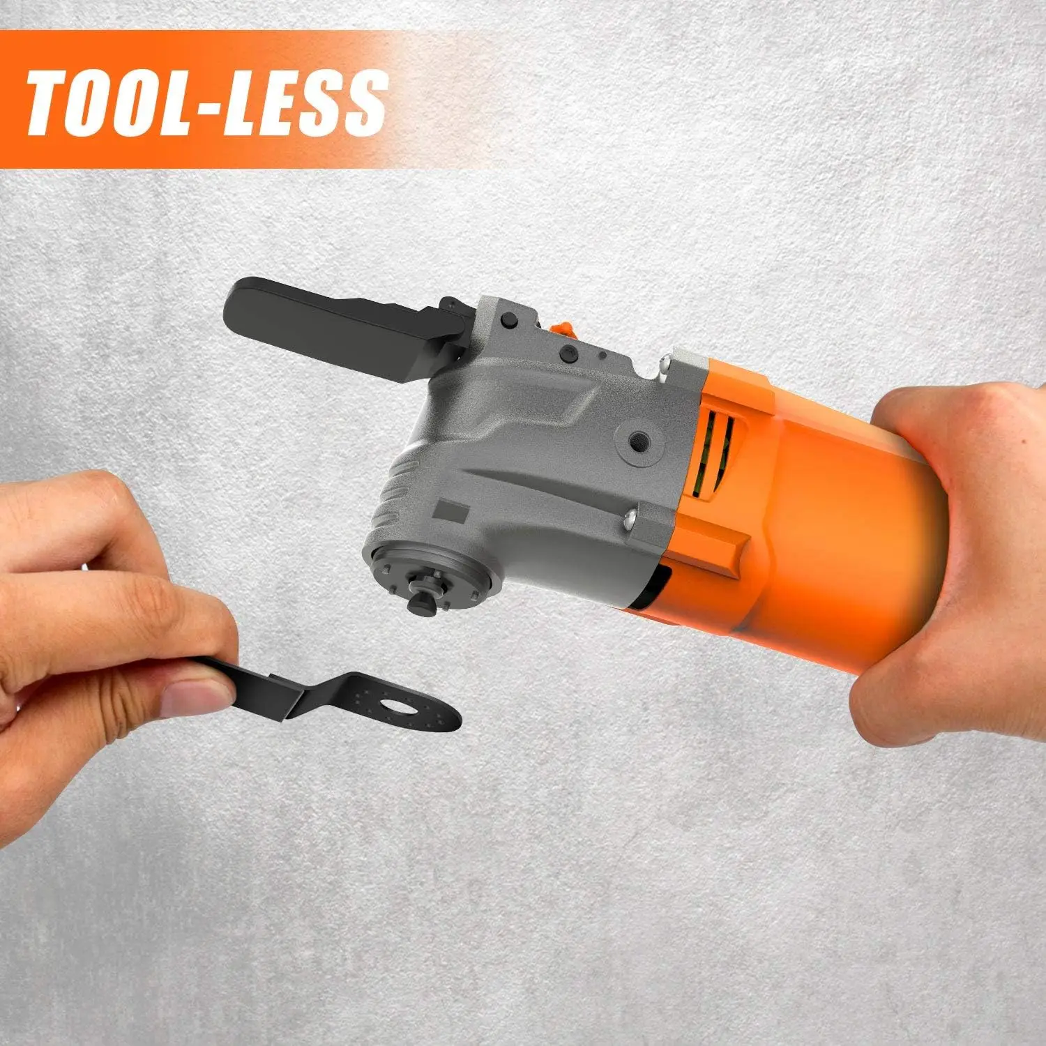4.2 Amp Oscillating Multitool Kit with 5° Angle, 6 Speeds, 31 Accessories for Cutting and Sanding