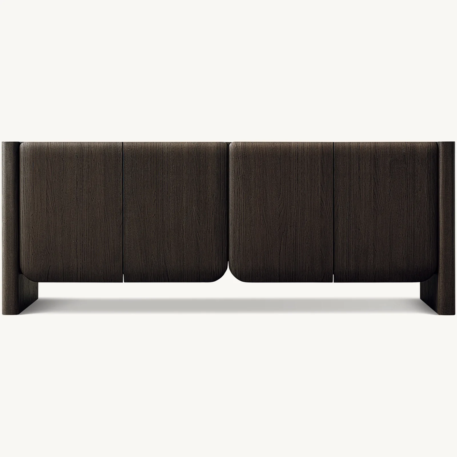 Light luxury simple Nordic solid wood dining side cabinet Italian minimalist locker living room tea cabinet entry entrance entra