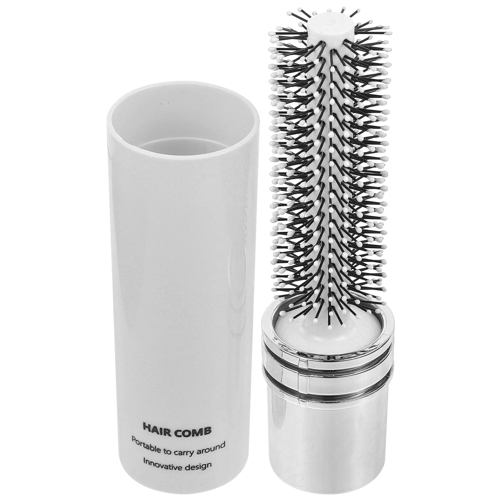 

Portable Curling Comb Retractable Bristle Hair Brush Women Round Roller ABS Anti Static Blow Drying Curl Training Stimulates