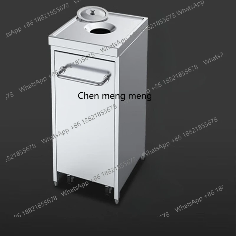 

Commercial residual vehicle stainless steel single-hole canteen food residue collection table