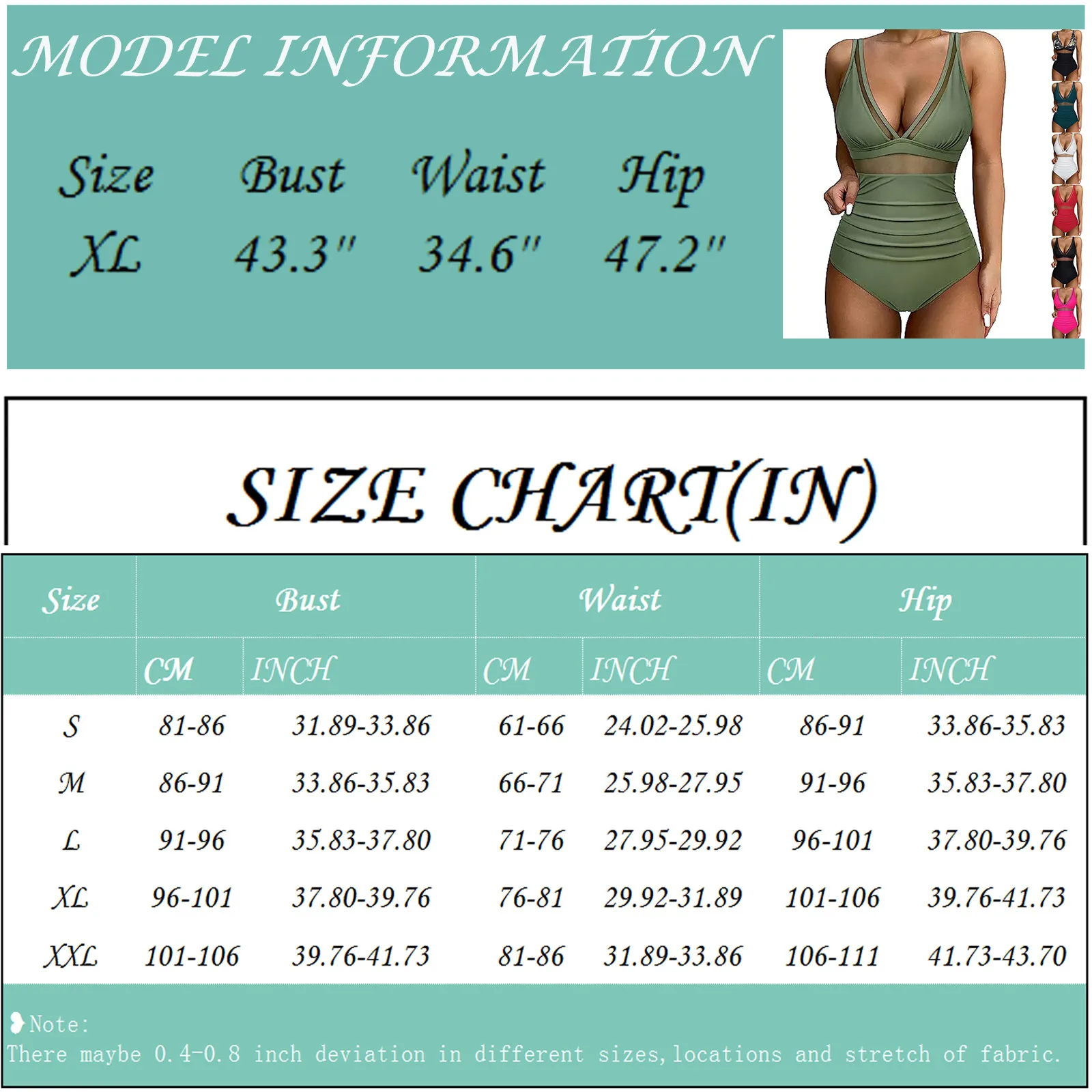 Women'S One-Piece Bikini Sexy Mesh Splicing Deep V Swimsuit High Waist Folds Slim Fit Beachwear Casual Basic Trend Swimwear