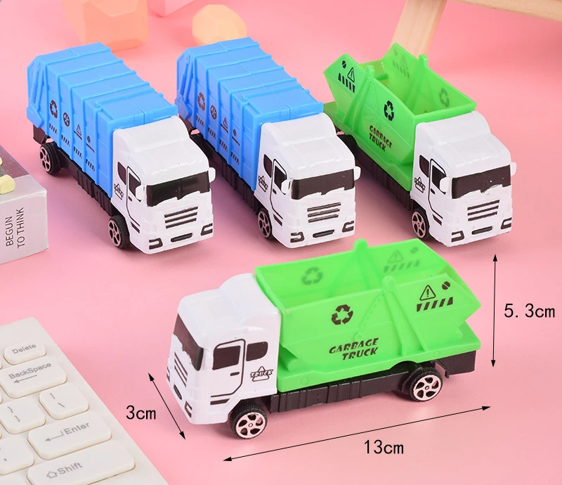 Children\'s Garbage Truck Inertia Back To The Car Toys Sanitation Car Garbage Children\'s Educational Toys Inertia Car Toys